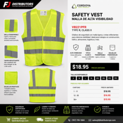 Alternative view of Safety Vest de Alta Visibilidad – Cordova VB221PFR