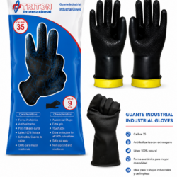 Alternative view of Guantes Industriales de Látex Triton® Calibre 35 – Talla 9