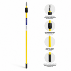 Extension Pole de Fiberglass con Rosca Universal 6-12ft