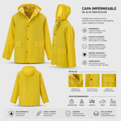 Alternative view of RJ352Y StormFront™ Rain Jacket – Amarillo